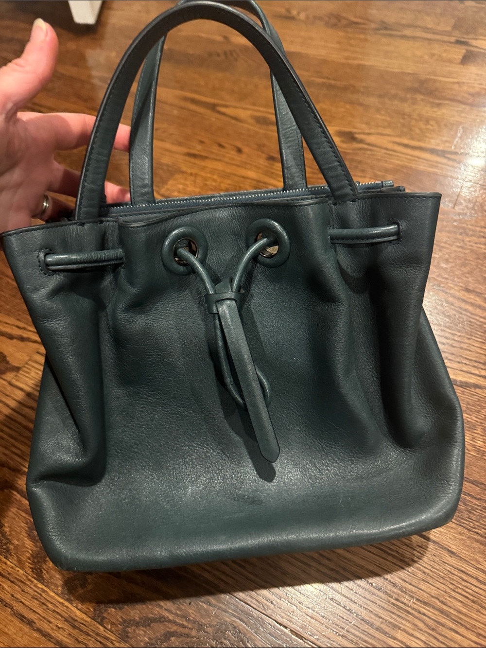 Cole Haan Grandseries Purse in Teal Leather